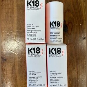 4 Brand New, K18 leave-in molecular repair hair mask